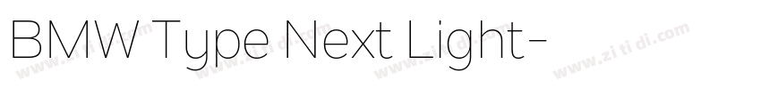 BMW Type Next Light字体转换